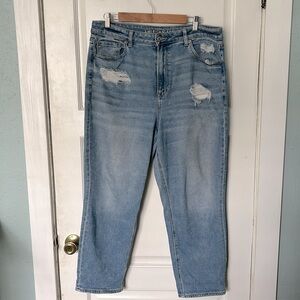 American Eagle Distressed Mom Jeans